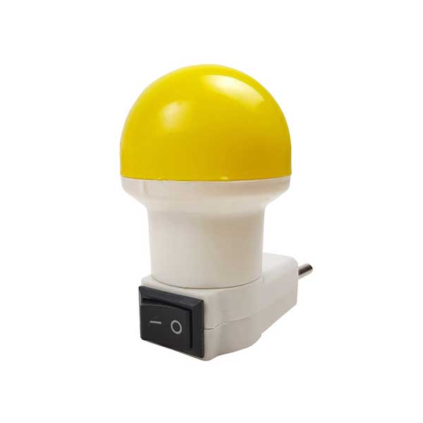 چراغ خواب دوشاخه دار کلید دار 3 وات