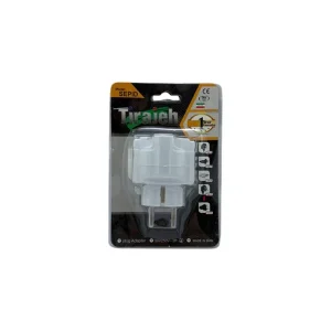 دوشاخه تبدیل 3 به 2 تیراژه مدل سپید