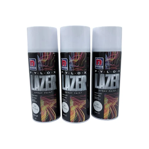 پکیج اسپری رنگ لیزر نیپون 3 عددی ZPS1906 سفید مات