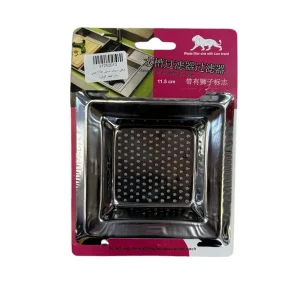 صافی سینک استیل چهار گوش 115 میلی متر