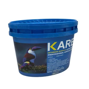 رنگ اکریلیک سیلیکونی سفید نیمه براق کارن