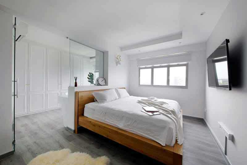 از رنگ سفید فقط برای اتاق هایی که نورگیر خوبی دارند استفاده کنید