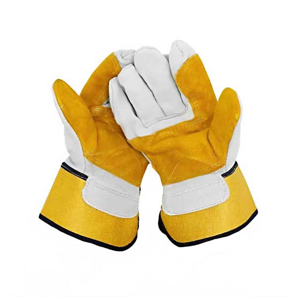 دستکش ایمنی چرم کف دوبل