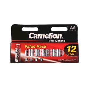 پک باتری قلمی پلاس آلکالاین کملیون 12 عددی