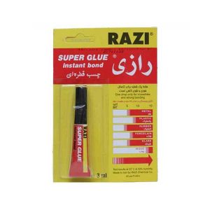 چسب قطره ای رازی مدل سوپر گلو 3 میلی لیتر