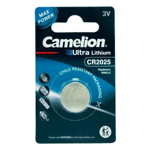 باتری سکه ای الترا لیتیوم کملیون مدل CR2025 تک عددی