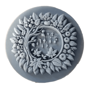 قالب سیلیکونی کتیبه گرد پاییزی