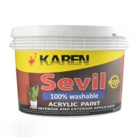 رنگ اکریلیک سفید مات سویل کارن