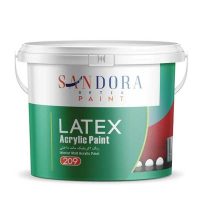 رنگ اکریلیک سفید مات لاتکس ساندورا کد 209