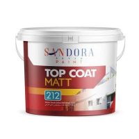 رنگ اکریلیک نما سفید مات تاپ کوت ساندورا کد 212