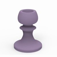 قالب شمعدان سفالی